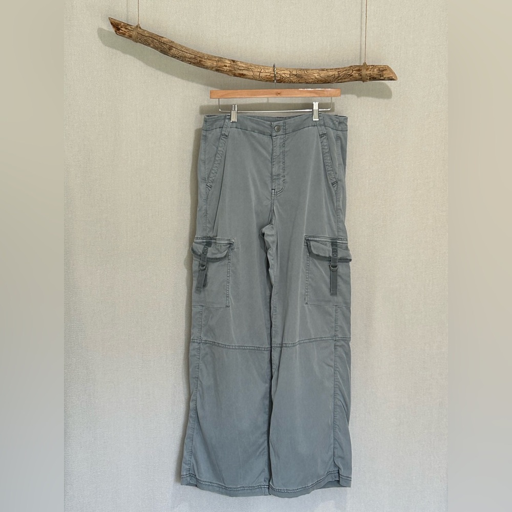 American Eagle Outfitters - Washed Sage Green Cargo Pants with Pockets